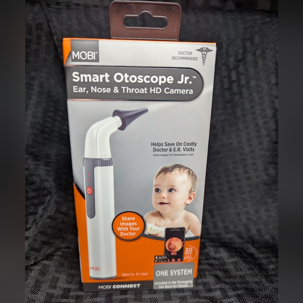 MOBI Smart Otoscope Jr. Ear Nose & Throat Bluetooth HD Camera.